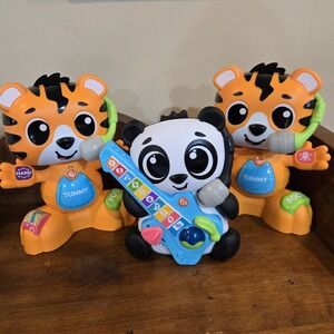 Fisher Price Link Squad Lot - 2 Tigers & 1 Panda Baby Learning Toys Music Dance